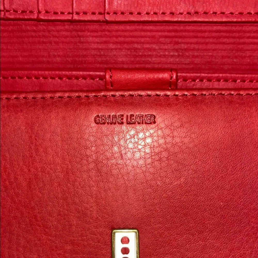 Rolfs Vintage Genuine Red Leather Women's Wallet, 7x4, Classic, Timeless